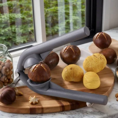 kf-S01ba4298e05b43dc92fc553b7bc87d54d Chestnut Clip Nutcracker Opener Nuts Peeler Shelling Walnut Cracker Sheller Stainless Steel Accessories For Pliers Gadgets Tools