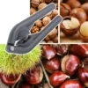 kf-S09d67f4bff0b41e79afce16e3cc2b1d8y Stainless Steel Chestnut Clip Machine Nutcracker Opener Tool Nuts Walnut Cut Sheller Chestnut Shelling Cutter Kitchen Gadgets
