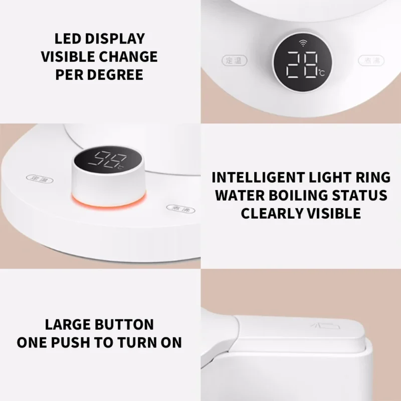kf-S0cc1abc6d2d44f0695a5dcf890f9843bP NEW XIAOMI MIJIA Smart Kettle 2 Pro Electric Kettles Kitchen Appliances LED Display 24H Intelligent Temperature Constant samovar