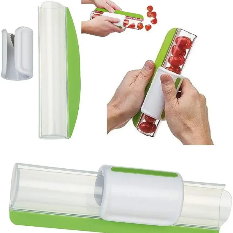 Hot Tomato Slicer Multi-Function Grape Cutter Small Fruit Cutter Grape Kitchen Accessories Cake Decoration Tool Salad Gadget