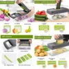 kf-S1acdc936637a4be7973a8951250903f3e Vegetable Cutter Multifunctional Kitchen Tool, 5-in-1 Food Chopper for Tomato Carrot Cheese Onion, Handheld Slicer Dicer Grater