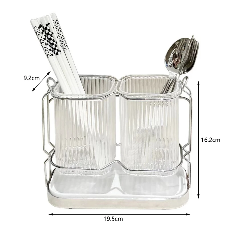 kf-S1de71cbaba99427ebc2d9a1f0b4695c7s Kitchen Cutlery Holder Desktop Cutlery Drain Rack Nordic Light Luxury Cutlery Storage Rack Fork Spoon Holder Tableware Organizer