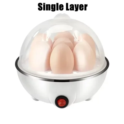 kf-S20cee7ac4759439fbd2be8b491b5476ec Multifunctional Electric Egg Boiler Monolayer Layer Egg Cooker Mini Steamer Kitchen Cook Breakfast Machine Breakfast Artifact