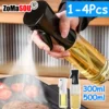 kf-S210d2d5aefc748089ec92a11617057bav 1-4Pcs Plastic Oil Sprayer Bottle 300ml/500ml Oil Dispenser Seasoning Sprayer Jar Kitchen Cooking BBQ Baking Roasting Picnic
