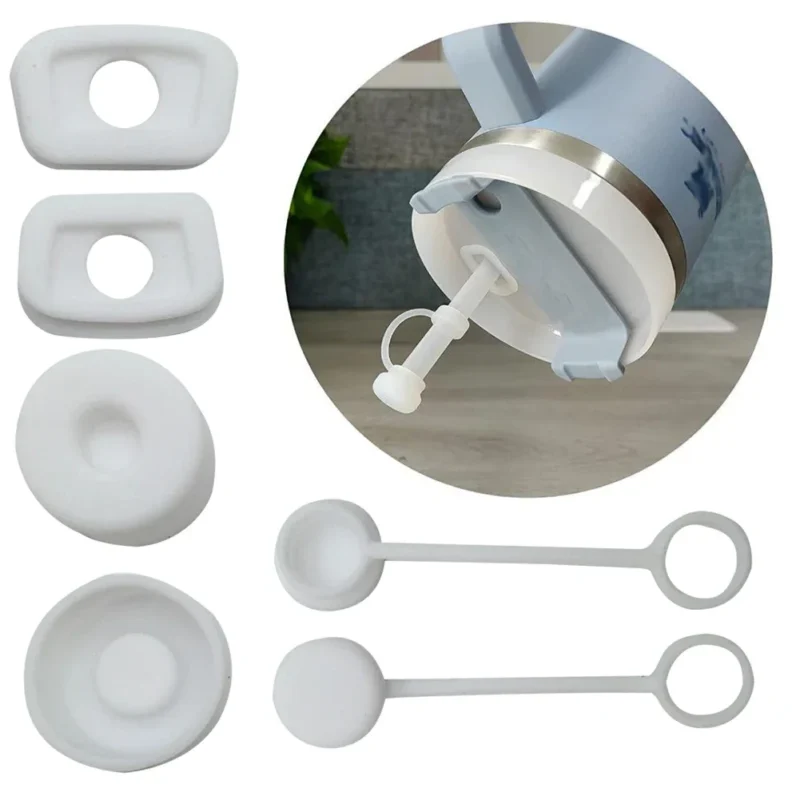 kf-S25eb726e153e47ff9ba650b4f64cc13fg Silicone Spill Proof Stopper Set for Stanley Cup 1.0 2.0 40oz/ 30oz Tumbler Accessories Straw Cap Spill Stopper Leak Stopper