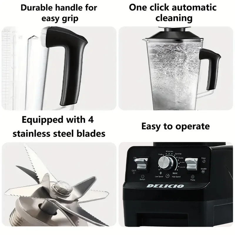 kf-S262751aaf8964ef4b709c623d76df151R 7-in-1 kitchen multi-function food processor, suitable for juicing various fruits, blending meats, 1000w high-speed blender with