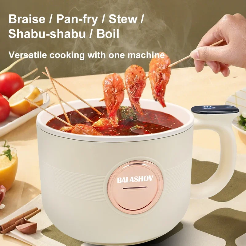 kf-S2840607872ed4e3991aafae3d4911635F 1.5L Mini Cooker Electric Rice Cooker Multifunction Cooking Machine Non-Stick Hot Pot Steamed Rice Pot For Home Kitchen 220V