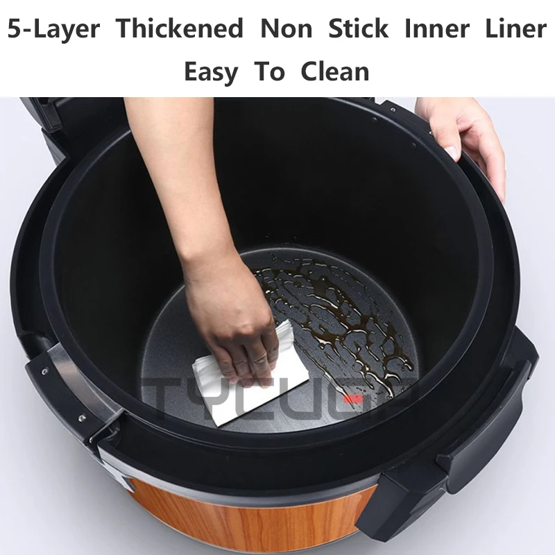 kf-S2e145d2dfa604354a0096d5bb4a02869o 220V Electric Rice Cooker Rice Cooker Non-stick Inner Liner Soup Rice Warmer Kitchen Appliances For Restaurant/Hotel 15/19/32L