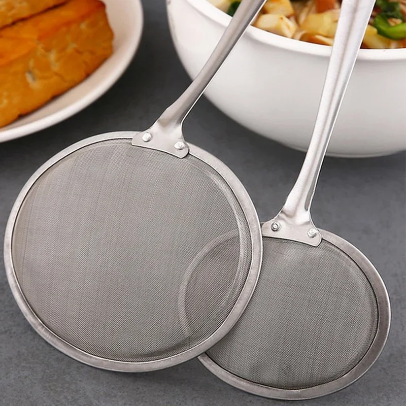 kf-S2e5d932273b54e79a97b7c73a9a7fcad9 Kitchen Multifunctional Filter Spoon Stainless Steel Fine Mesh Skimmer Filter Fried Food Net Household Cooking Tools