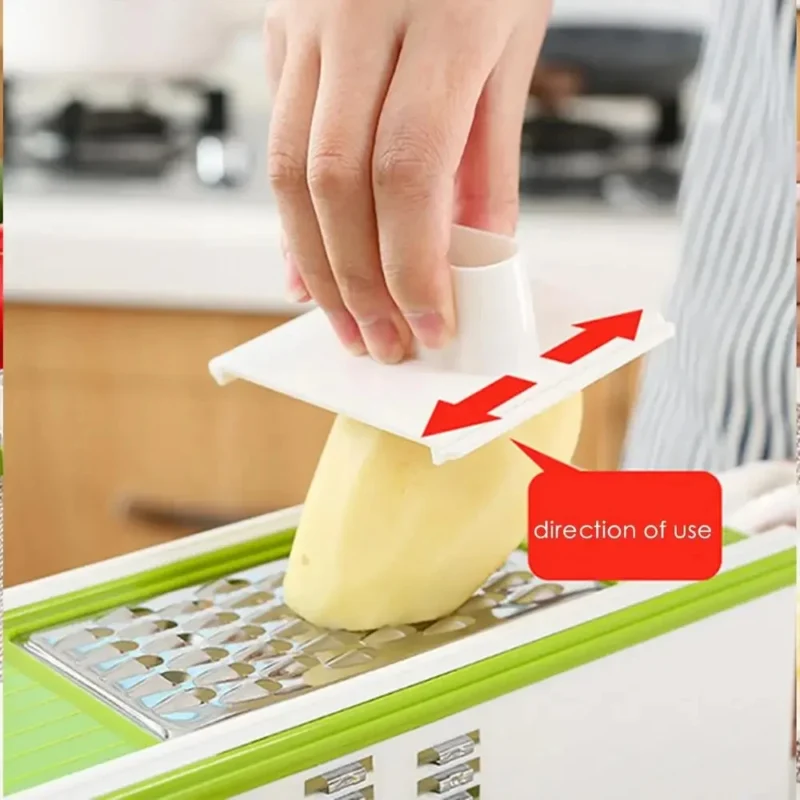 kf-S3bb0351ed88e444fbfcab1f6a4d20e5eH Multi-functional Manual Stainless Steel Vegetable Cutter Slicer Household Potato and Fruit Grater Creative Kitchen Gadgets