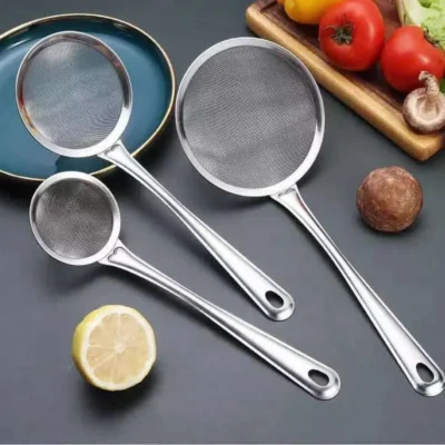 kf-S43a9c25a04dc4ce190c357a85de9028fc Kitchen Multifunctional Filter Spoon Stainless Steel Fine Mesh Skimmer Filter Fried Food Net Household Cooking Tools