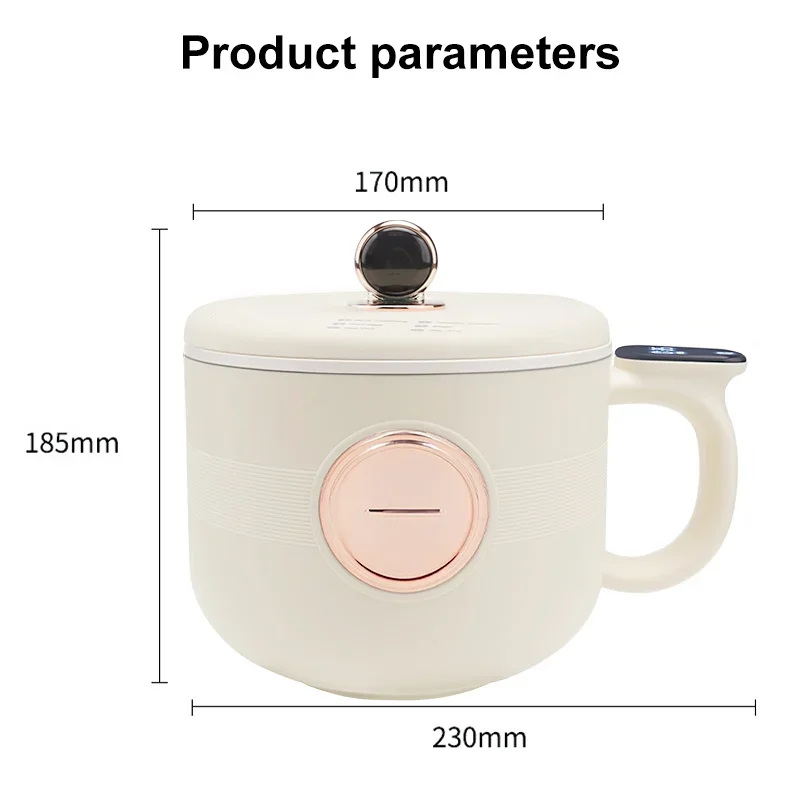 kf-S43d1a3d86e8049a3a529487c3702d37fG 1.5L Mini Cooker Electric Rice Cooker Multifunction Cooking Machine Non-Stick Hot Pot Steamed Rice Pot For Home Kitchen 220V