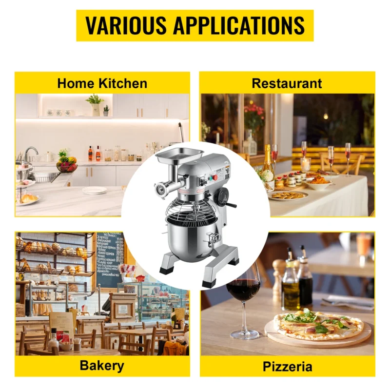 kf-S45c39927180143e4b47a0fb03d65f0b52 SucceBuy 20Qt Commercial Electric Stand Food Mixer 1100W Professional Kitchen Dough Mixer Bread Pastry Kneading Whipping Machine