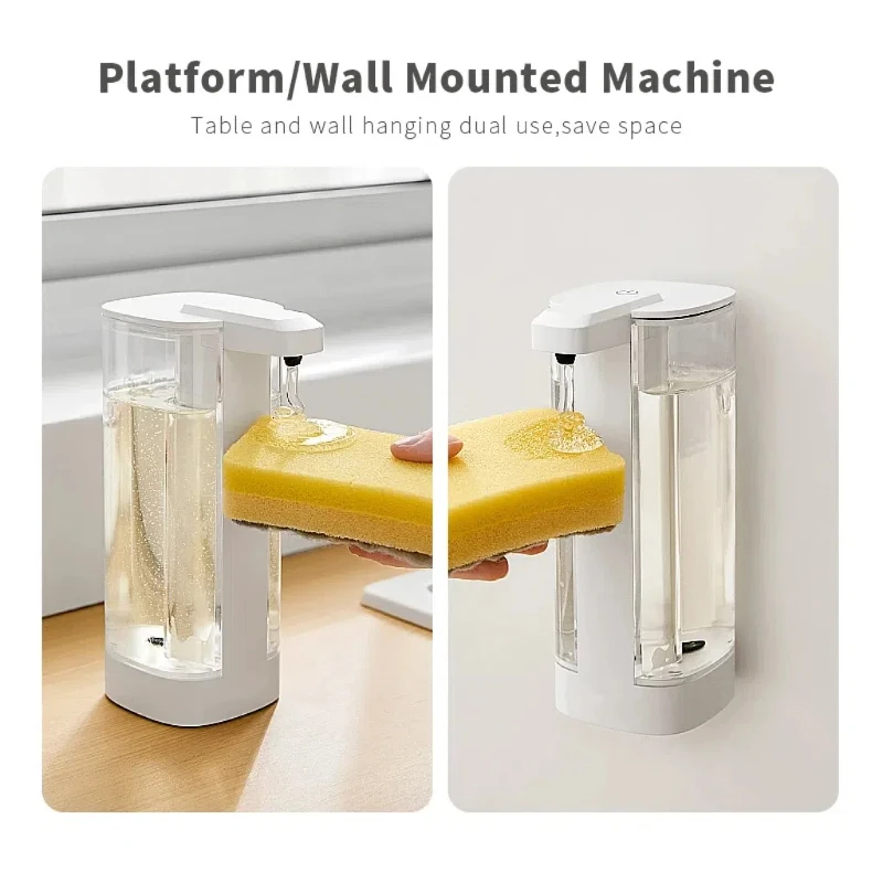 kf-S4662c341914c40ce83f9e91da4f541c9O Automatic Soap Machine Sensor Intelligent Hand Washing Machine Kitchen Hand Sanitizer Soap Dispenser