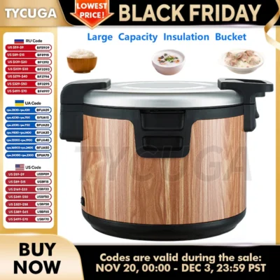 kf-S4686ab5353524a2a88dd5075349528bcl 220V Electric Rice Cooker Rice Cooker Non-stick Inner Liner Soup Rice Warmer Kitchen Appliances For Restaurant/Hotel 15/19/32L