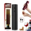 kf-S4a0649ca8f1f42aa826653b27fe35bbd5 Electric Wine Bottle Opener Automatic Red Wine Corkscrew Rechargeable Wine Opener One-click Button Wine Tools Kitchen Products