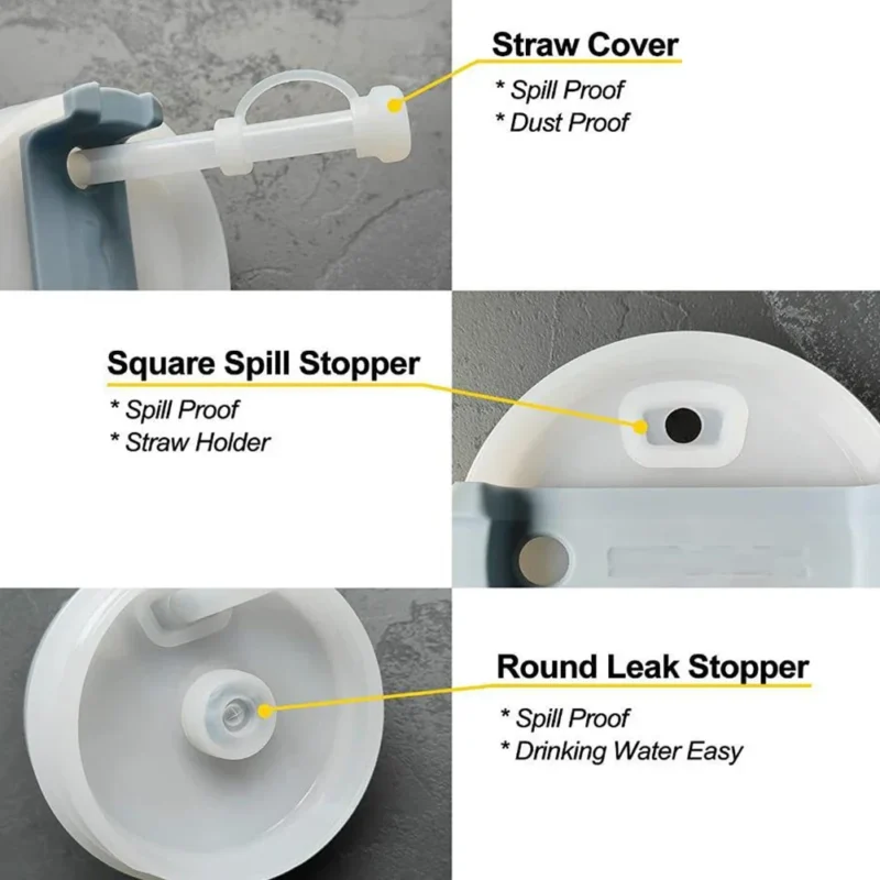 kf-S4bf5e8373c8a434abc76ea5efefee8b4v Silicone Spill Proof Stopper Set for Stanley Cup 1.0 2.0 40oz/ 30oz Tumbler Accessories Straw Cap Spill Stopper Leak Stopper
