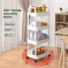 Kitchen Multi-functional Storage Rack, Mobile Trolley, Floor-standing Multi-layer Storage Rack, Snacks, Fruits and Vegetables