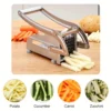 1pc manual stainless steel vegetable slicer -430 level square blade potato cucumber slicer, multifunctional kitchen tool
