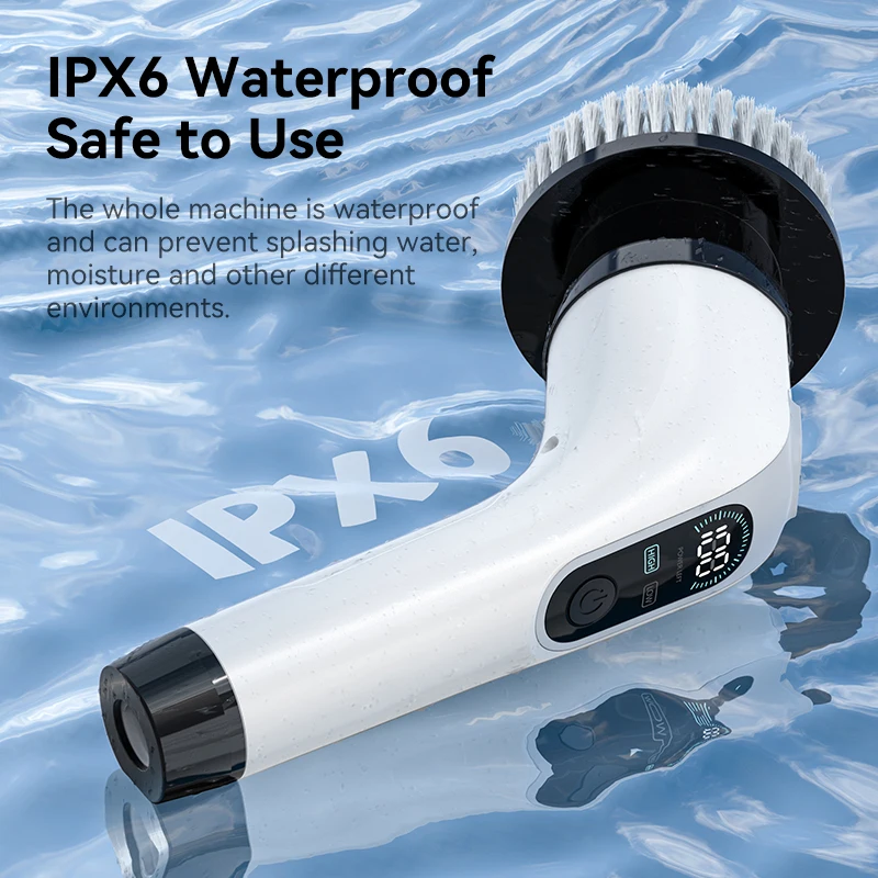 kf-S50ebbf82ddd14edaa465e14fc5480b34z Electric Cleaning Brush Cordless Handheld Shower Scrubber Spin Cleaner Multifunctional Cleaner with 7PCS Heads Bathroom Kitchen