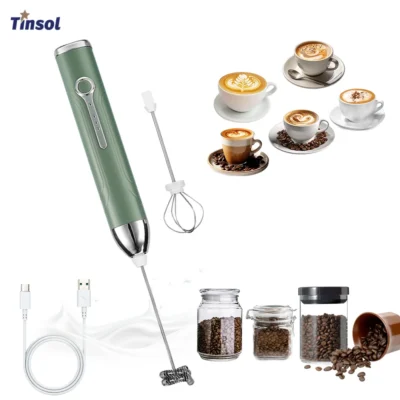 kf-S53cce1714ff84211933899614fc726b7A Wireless Type-C Rechargeable 3-speed Mini Handheld Milk Frother Coffee Frother Portable Kitchen Cooking Tools Whisk Foam Blender