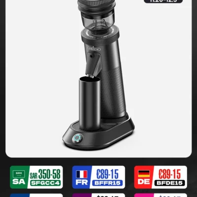 HiBREW G5 48mm Conical Burr Electric Coffee Grinder Compact Portable Coffee Bean Mill Kitchen for Espresso Turkish Coffee