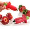 kf-S5f1fadd2545b44ab9f22f82f711b0525i Strawberry Huller Pineapple Cutters Novel Tomato Stalks Remover Fruit Knife Useful Strawberry Leaf Cleaner Kitchen Accessories