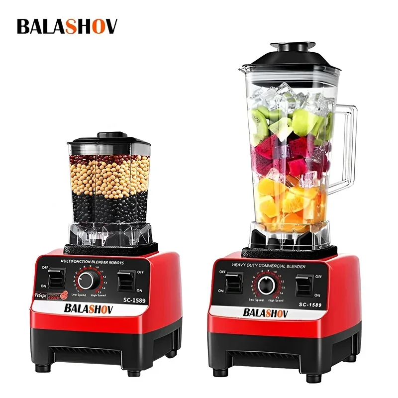 kf-S60504391253e49ceb99941012d23d60al 2000W Heavy Duty Commercial Blender Stationary Mixer Food Processor Ice Smoothies for Kitchen High Power Juicer Blender BPA Free