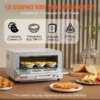 VEVOR 5-IN-1 Steam Oven Toaster 12L Convection Oven 1300W Steam Toaster Oven Countertop Combo with Grill Pizza Pan Gloves White