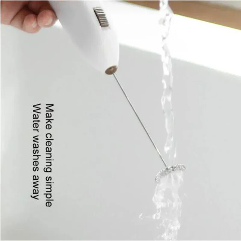 Electric Whisk Mixer Household Handheld Mini Egg Beater Kitchen Blender Coffee Milk Tea Beat Up Cream Stirring