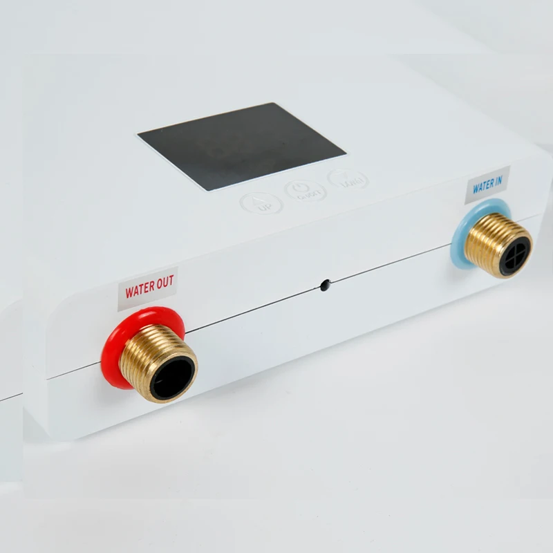 kf-S70c689bbc01745809f48484f84025216O 110V/220V Instant Water Heater 3000W/5500W Wall-Mounted Electric Heaters for Bathroom Hot Water Shower and Home Kitchen Heating