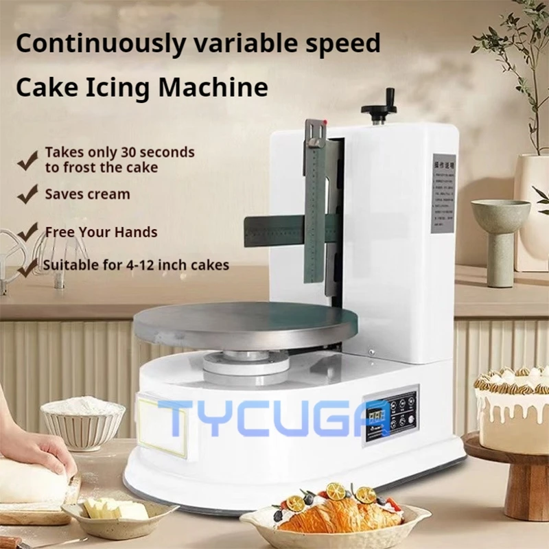 kf-S7411ef64b1da4eb78b698b5a3148a055n Commercial Electric Cake Spread Machine Round Bread Cream Decoration Spreader Coating Filling Machine Home Appliance 110V/220V