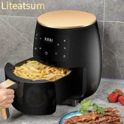 kf-S77642aad99c34df9b4bf71342e9b93a8s 6L Large Capacity Digital Touch Air Fryer Multi Use Non Stick Energy Saving Easy Clean Oven For Household Kitchen Cooking