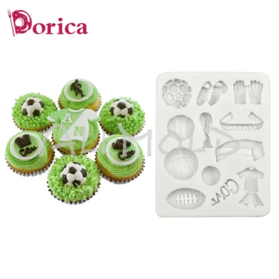 kf-S780116210c3b4d79a77c1af2c04044cbv Ball Sports Supplies Silicone Mold Football Basketball fondant Cake Mould Sport Style Cake Decoration Kitchen Accessories Tools