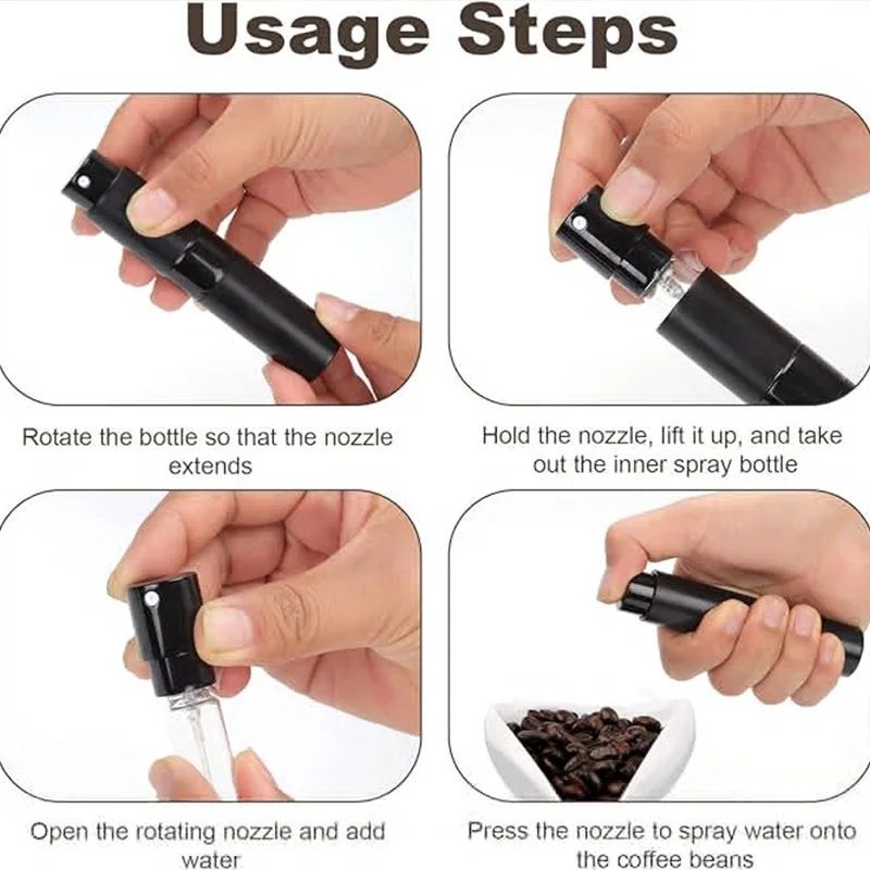 kf-S823c0c18aff640d7884741f17249fc65H Coffee Bean Spray Bottle Anti Fly Anti Static Mini Multi Color Sprayer Portable Humidifier Coffee Grinder Accessories