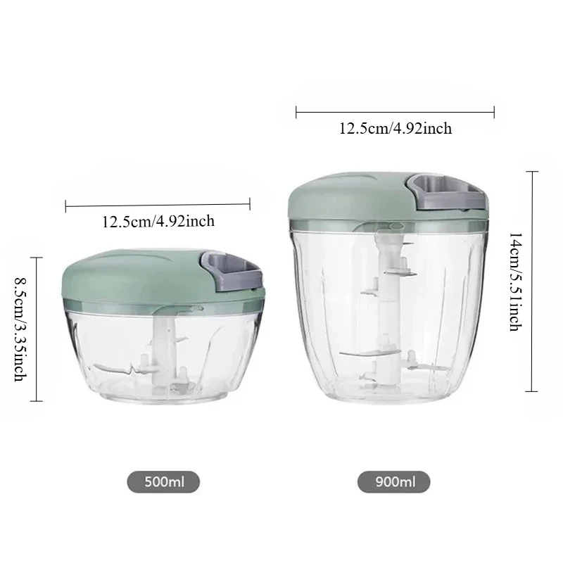 Manual Meat Mincer Garlic Chopper Rotate Garlic Press Crusher Vegetable Onion Cutter Kitchen Cooking Accessories