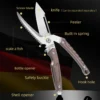 Heavy Duty Poultry Shears - A Must Have Kitchen Shears for Chicken and Meat Cutting - Stainless Food Kitchen Scissors