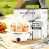kf-S908752c0c42641edaeddb1bd529a08d7U 1-Person Mini Egg Cooker Automatic Power off Multi-Functional Steamed Egg Boiled Egg Maker for Breakfast Home Kitchen Appliance