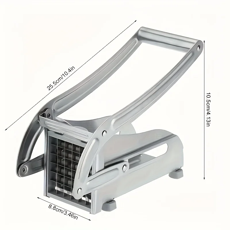1pc manual stainless steel vegetable slicer -430 level square blade potato cucumber slicer, multifunctional kitchen tool