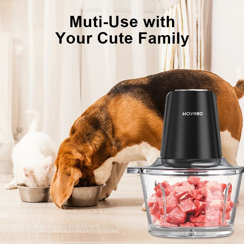 Food Processor Electric Meat Grinder 500W Food Chopper 2 Speed for Vegetable Kitchen Cutter Medium Super Chopping Grinding