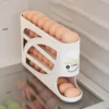 Auto Rolling Egg Dispenser 4 Tiers Auto Rolling Egg Storage Dispenser Rack Reusable Organizer Kitchen Egg Container for