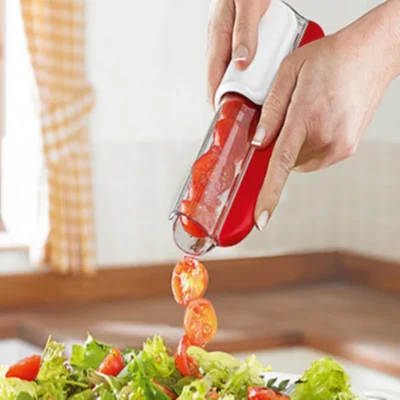 Hot Tomato Slicer Multi-Function Grape Cutter Small Fruit Cutter Grape Kitchen Accessories Cake Decoration Tool Salad Gadget