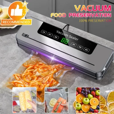 kf-Sa5c3bd3795f24d408cc44da4535e247bb Electric Vacuum Sealer Built-in Cutter Kitchen Food Storage Seal Touch Button Dry/Wet Food Sealing Vacuum packaging machine