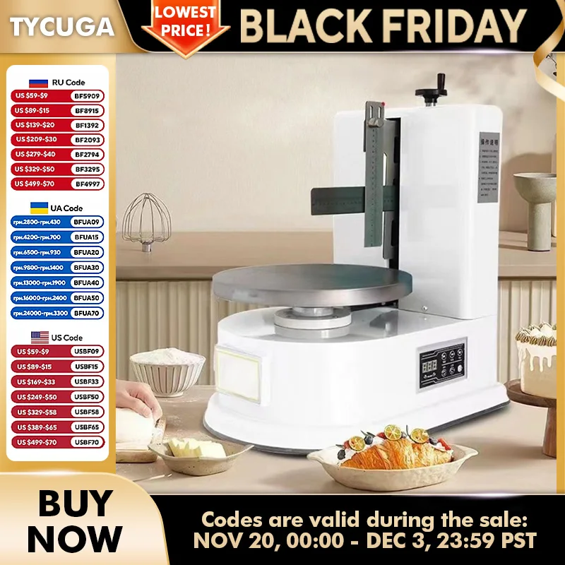 kf-Sa65c9fb7044b4568bc15f38cd93b0ea7i Commercial Electric Cake Spread Machine Round Bread Cream Decoration Spreader Coating Filling Machine Home Appliance 110V/220V