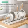 2025 New Kitchen utensil artifact pot storage rack Foldable kitchen utensil storage rack Kitchen pot lid storage rack