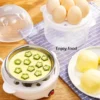 kf-Sa8bdadd4e6f441bebf380df21471a67dl Multifunctional Egg Boiler Electric Egg Steamer Cooking Breakfast Machine Double Layers Egg Cooker Mini Steamer Poacher Kitchen