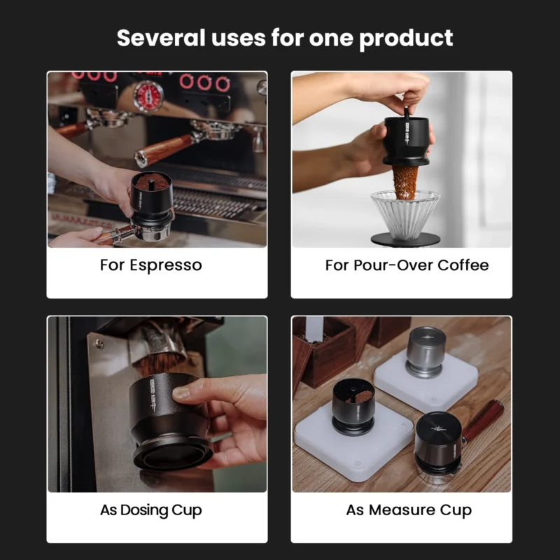 kf-Sa98029cdb09c40879f78382b4df74d60G MHW-3BOMBER Espresso Dosing Cup with Stirrer Aluminum Alloy Coffee Dosing Funnel Fit 51-54/58MM Portafilter Coffee Accessories