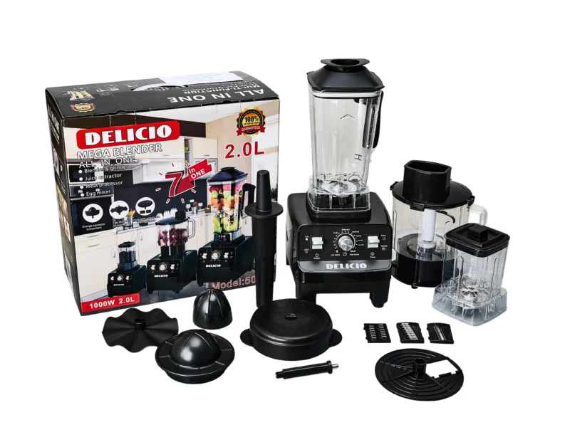 kf-Sb2d779428b954ebe8ff02c5fbf44b529u 7-in-1 kitchen multi-function food processor, suitable for juicing various fruits, blending meats, 1000w high-speed blender with