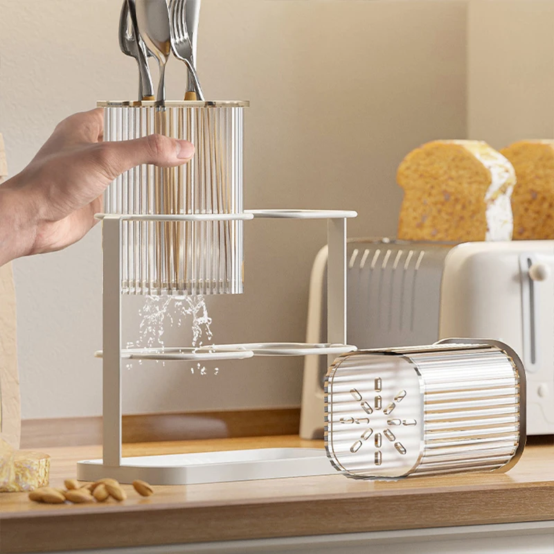 kf-Sb8ce26b7075f4f49b746525495d44fc2F Kitchen Cutlery Holder Desktop Cutlery Drain Rack Nordic Light Luxury Cutlery Storage Rack Fork Spoon Holder Tableware Organizer