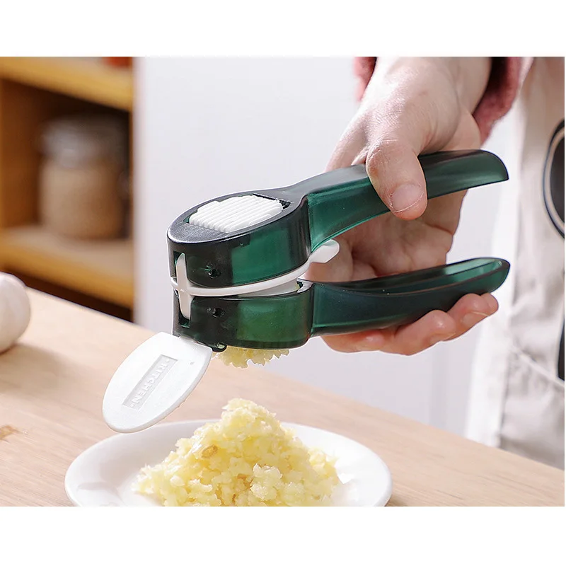 kf-Sbb503e7977bd495ebfa02488d09fd98bw Kitchen Accessories 2 In 1 Multifunction Garlic Press Manual Garlic Mincer Chopping Garlic Tools Mincer Chopping Ginger Squeezer